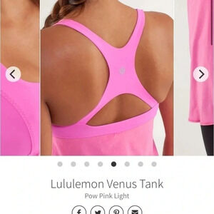 Lululemon Athletica Venus Tank in Pink
